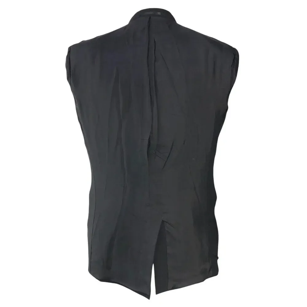 s.Oliver Blazer Mens 46 Black Lars Wool Blend Three Button Suit Jacket Hungary